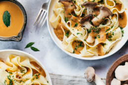 Cremige vegane Pilzsauce